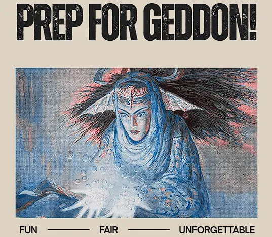 Prep for Geddon poster: fun, fair, unforgettable